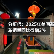 分析师：2025年美国新车销量同比微增2%