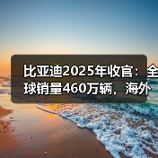比亚迪2025年收官：全球销量460万辆，海外市场成增长新引擎（图2）