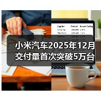 小米汽车2025年12月交付量首次突破5万台(图4) 小米汽车2025年12月交付量首次突破5万台(图4)