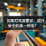 刹车灯亮度要求:提升安全的唯一标准?(图1) 刹车灯亮度要求:提升安全的唯一标准?(图1)