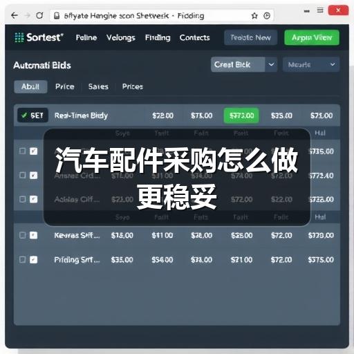 汽车配件采购怎么做更稳妥