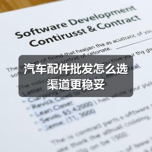 汽车配件批发怎么选渠道更稳妥
