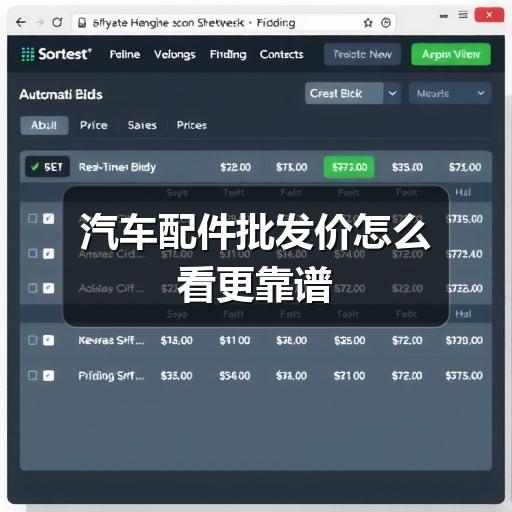 汽车配件批发价怎么看更靠谱