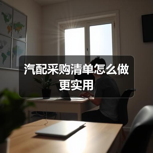 汽配采购清单怎么做更实用