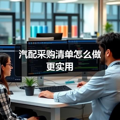 汽配采购清单怎么做更实用
