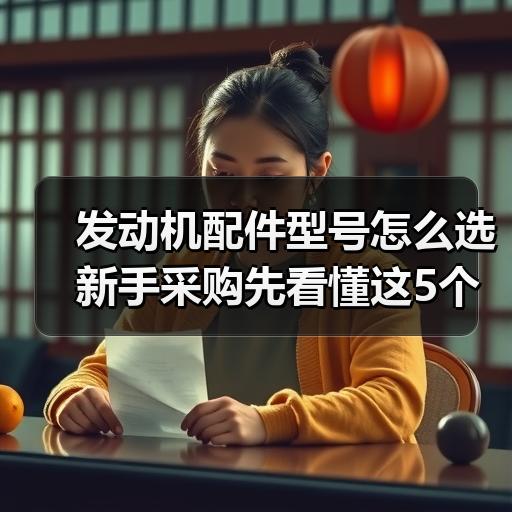 发动机配件型号怎么选 新手采购先看懂这5个参数